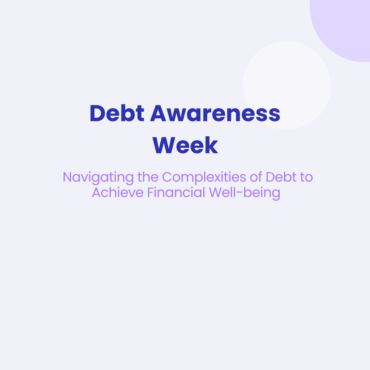 Debt Awareness Week