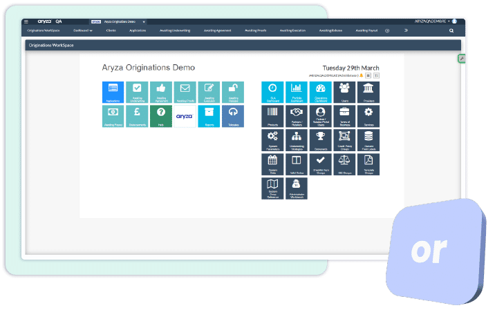 Aryza Originate software